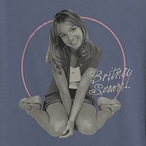 Britney Spears Oversized Graphic Tee | Candie’s Logo Shirt Size Medium Y2K Pop - Picture 2 of 8